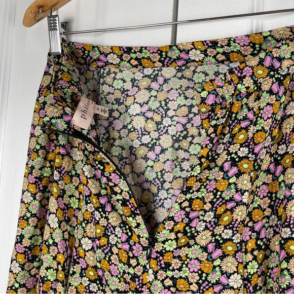 Philosophy Floral Midi Skirt Women’s S Ditzy Dainty Cottagecore Cabin Fairy Slit - Picture 9 of 14